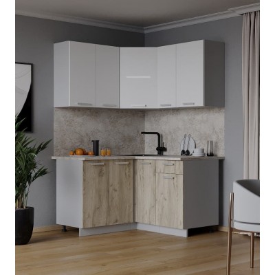 Кухонный гарнитур Мила 1,2х1,3 м (Белый Платинум/Дуб серый) фабрика Интерлиния Кухонный гарнитур Мила 1,2х1,3 м (Белый Платинум/Дуб серый) фабрика Интерлиния