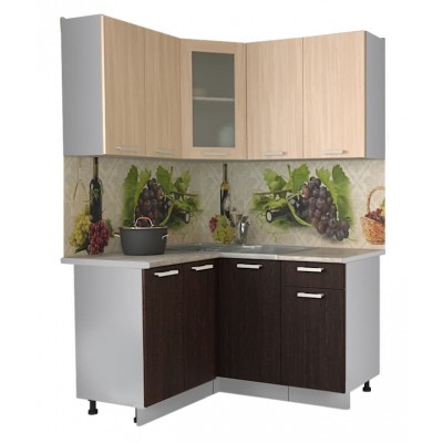 Кухонный гарнитур Мила 1,2х1,4 м (Дуб молочный/Дуб венге) фабрика Интерлиния Кухонный гарнитур Мила 1,2х1,4 м (Дуб молочный/Дуб венге) фабрика Интерлиния