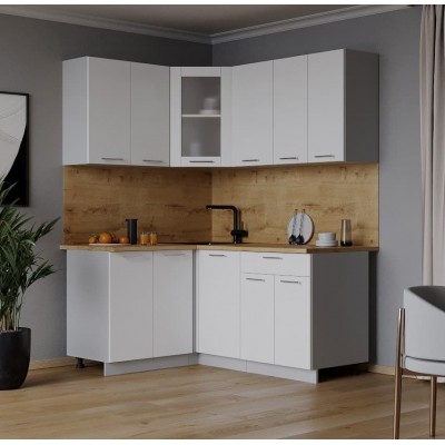 Кухонный гарнитур Мила 1,2х1,6 м (Белый Платинум/Белый Платинум) фабрика Интерлиния Кухонный гарнитур Мила 1,2х1,6 м (Белый Платинум/Белый Платинум) фабрика Интерлиния