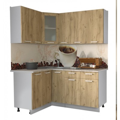 Кухонный гарнитур Мила 1,2х1,7 м (Дуб золотой/Дуб золотой) фабрика Интерлиния Кухонный гарнитур Мила 1,2х1,7 м (Дуб золотой/Дуб золотой) фабрика Интерлиния