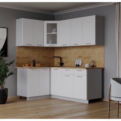 Кухонный гарнитур Мила 1,2х1,8 м (Белый Платинум/Белый Платинум) фабрика Интерлиния Кухонный гарнитур Мила 1,2х1,8 м (Белый Платинум/Белый Платинум) фабрика Интерлиния