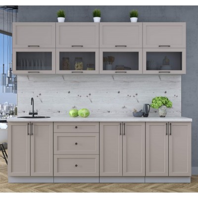 Готовая кухня Тренд Soft-touch 2,4Б (Луна/Луна) фабрика Интерлиния Готовая кухня Тренд Soft-touch 2,4Б (Луна/Луна) фабрика Интерлиния