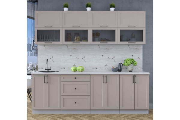 Готовая кухня Тренд Soft-touch 2,4Б (Луна/Луна) фабрика Интерлиния