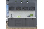 Готовая кухня Тренд Soft-touch 2,4Б (Пепел/Пепел) фабрика Интерлиния