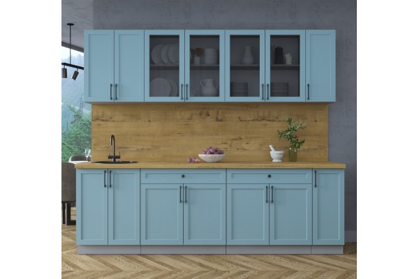 Готовая кухня Тренд Soft-touch 2,5А (Океан/Океан) фабрика Интерлиния