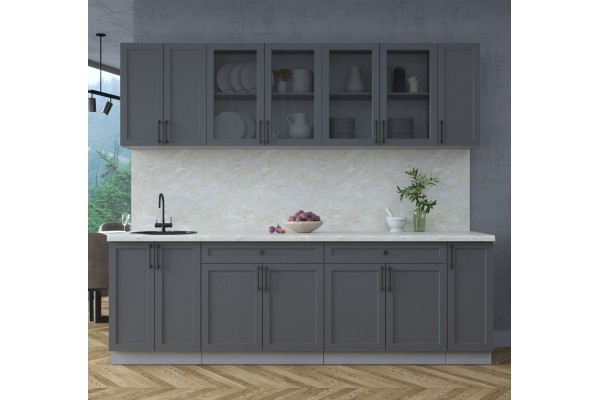 Готовая кухня Тренд Soft-touch 2,5А (Пепел/Пепел) фабрика Интерлиния