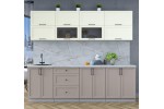 Готовая кухня Тренд Soft-touch 2,5Б (Белый/Луна) фабрика Интерлиния