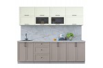 Готовая кухня Тренд Soft-touch 2,5Б (Белый/Луна) фабрика Интерлиния