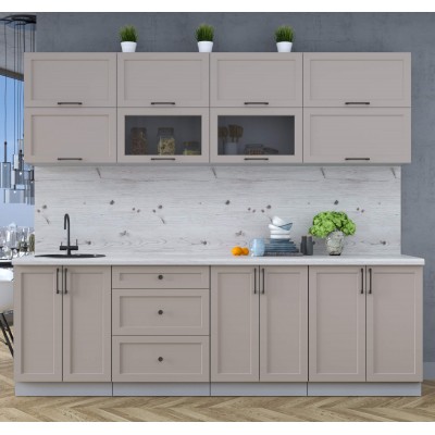 Готовая кухня Тренд Soft-touch 2,5Б (Луна/Луна) фабрика Интерлиния Готовая кухня Тренд Soft-touch 2,5Б (Луна/Луна) фабрика Интерлиния