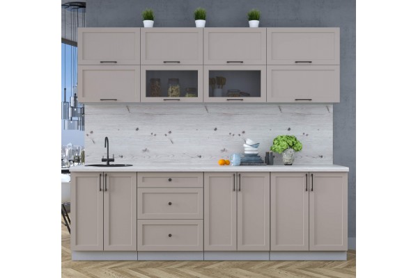 Готовая кухня Тренд Soft-touch 2,5Б (Луна/Луна) фабрика Интерлиния