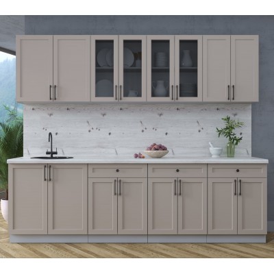 Готовая кухня Тренд Soft-touch 2,6А (Луна/Луна) фабрика Интерлиния Готовая кухня Тренд Soft-touch 2,6А (Луна/Луна) фабрика Интерлиния