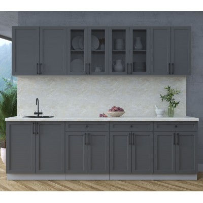 Готовая кухня Тренд Soft-touch 2,6А (Пепел/Пепел) фабрика Интерлиния Готовая кухня Тренд Soft-touch 2,6А (Пепел/Пепел) фабрика Интерлиния