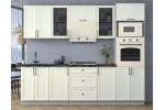 Готовая кухня Тренд Soft-touch 2,6В (Белый/Белый) фабрика Интерлиния в Минске Готовая кухня Тренд Soft-touch 2,6В (Белый/Белый) фабрика Интерлиния