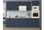 Готовая кухня Тренд Soft-touch 2,6В (Индиго/Индиго) фабрика Интерлиния в Минске Готовая кухня Тренд Soft-touch 2,6В (Индиго/Индиго) фабрика Интерлиния