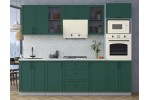 Готовая кухня Тренд Soft-touch 2,6В (Изумруд/Изумруд) фабрика Интерлиния в Минске Готовая кухня Тренд Soft-touch 2,6В (Изумруд/Изумруд) фабрика Интерлиния