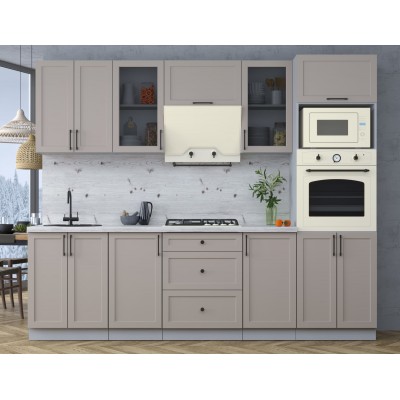 Готовая кухня Тренд Soft-touch 2,6В (Луна/Луна) фабрика Интерлиния Готовая кухня Тренд Soft-touch 2,6В (Луна/Луна) фабрика Интерлиния