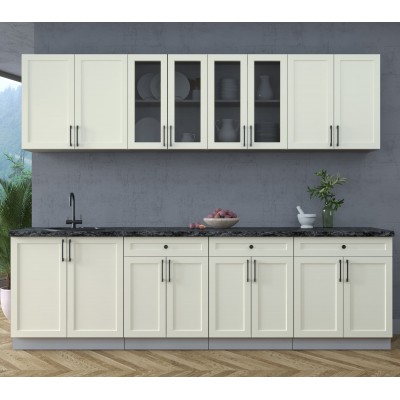 Готовая кухня Тренд Soft-touch 2,7А (Белый/Белый) фабрика Интерлиния Готовая кухня Тренд Soft-touch 2,7А (Белый/Белый) фабрика Интерлиния