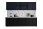 Готовая кухня Тренд Soft-touch 2,7А (Индиго/Черный) фабрика Интерлиния в Минске Готовая кухня Тренд Soft-touch 2,7А (Индиго/Черный) фабрика Интерлиния