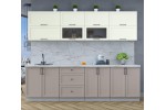 Готовая кухня Тренд Soft-touch 2,7Б (Белый/Луна) фабрика Интерлиния в Минске Готовая кухня Тренд Soft-touch 2,7Б (Белый/Луна) фабрика Интерлиния