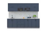 Готовая кухня Тренд Soft-touch 2,7Б (Индиго/Индиго) фабрика Интерлиния в Минске Готовая кухня Тренд Soft-touch 2,7Б (Индиго/Индиго) фабрика Интерлиния