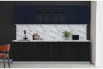 Готовая кухня Тренд Soft-touch 2,8А (Индиго/Черный) фабрика Интерлиния в Минске Готовая кухня Тренд Soft-touch 2,8А (Индиго/Черный) фабрика Интерлиния