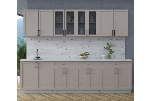 Готовая кухня Тренд Soft-touch 2,8А (Луна/Луна) фабрика Интерлиния