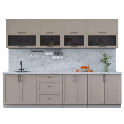 Готовая кухня Тренд Soft-touch 2,8Б (Луна/Луна) фабрика Интерлиния Готовая кухня Тренд Soft-touch 2,8Б (Луна/Луна) фабрика Интерлиния