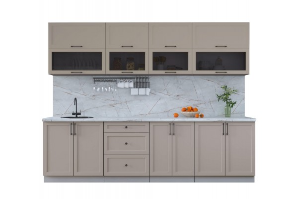 Готовая кухня Тренд Soft-touch 2,8Б (Луна/Луна) фабрика Интерлиния
