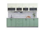 Готовая кухня Тренд Soft-touch 2,8Б (Белый/Мята) фабрика Интерлиния в Минске Готовая кухня Тренд Soft-touch 2,8Б (Белый/Мята) фабрика Интерлиния