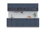 Готовая кухня Тренд Soft-touch 2,8Б (Индиго/Индиго) фабрика Интерлиния в Минске Готовая кухня Тренд Soft-touch 2,8Б (Индиго/Индиго) фабрика Интерлиния