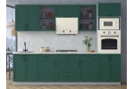 Готовая кухня Тренд Soft-touch 2,8В (Изумруд/Изумруд) фабрика Интерлиния в Минске Готовая кухня Тренд Soft-touch 2,8В (Изумруд/Изумруд) фабрика Интерлиния