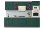 Готовая кухня Тренд Soft-touch 2,8В (Изумруд/Изумруд) фабрика Интерлиния в Минске Готовая кухня Тренд Soft-touch 2,8В (Изумруд/Изумруд) фабрика Интерлиния