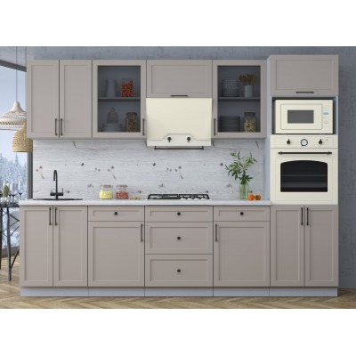 Готовая кухня Тренд Soft-touch 2,8В (Луна/Луна) фабрика Интерлиния Готовая кухня Тренд Soft-touch 2,8В (Луна/Луна) фабрика Интерлиния