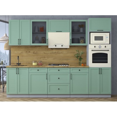 Готовая кухня Тренд Soft-touch 2,8В (Мята/Мята) фабрика Интерлиния Готовая кухня Тренд Soft-touch 2,8В (Мята/Мята) фабрика Интерлиния