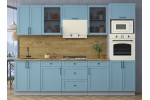 Готовая кухня Тренд Soft-touch 2,8В (Океан/Океан) фабрика Интерлиния в Минске Готовая кухня Тренд Soft-touch 2,8В (Океан/Океан) фабрика Интерлиния