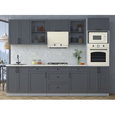 Готовая кухня Тренд Soft-touch 2,8В (Пепел/Пепел) фабрика Интерлиния Готовая кухня Тренд Soft-touch 2,8В (Пепел/Пепел) фабрика Интерлиния