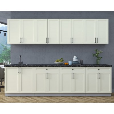 Готовая кухня Тренд Soft-touch 2,9А (Белый/Белый) фабрика Интерлиния Готовая кухня Тренд Soft-touch 2,9А (Белый/Белый) фабрика Интерлиния