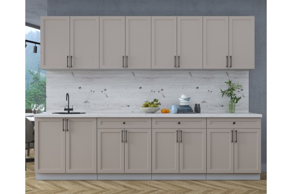 Готовая кухня Тренд Soft-touch 2,9А (Луна/Луна) фабрика Интерлиния