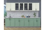 Готовая кухня Тренд Soft-touch 3,0А (Белый/Мята) фабрика Интерлиния в Минске Готовая кухня Тренд Soft-touch 3,0А (Белый/Мята) фабрика Интерлиния