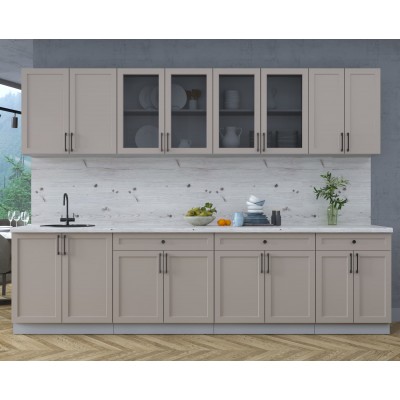 Готовая кухня Тренд Soft-touch 3,0А (Луна/Луна) фабрика Интерлиния Готовая кухня Тренд Soft-touch 3,0А (Луна/Луна) фабрика Интерлиния