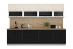Готовая кухня Тренд Soft-touch 3,0Б (Белый/Черный) фабрика Интерлиния в Минске Готовая кухня Тренд Soft-touch 3,0Б (Белый/Черный) фабрика Интерлиния