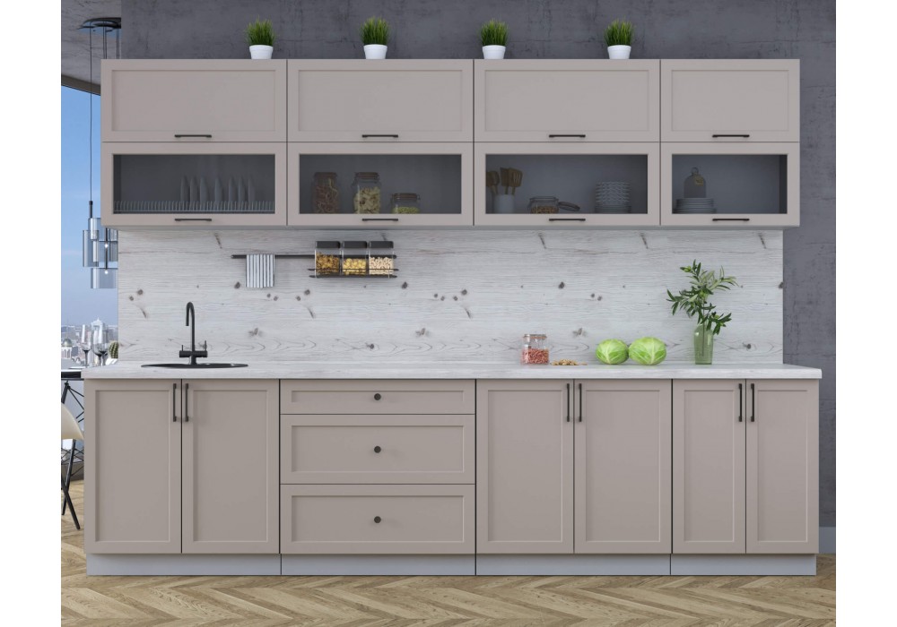 Готовая кухня Тренд Soft-touch 3,0Б (Луна/Луна) фабрика Интерлиния в Минске Готовая кухня Тренд Soft-touch 3,0Б (Луна/Луна) фабрика Интерлиния