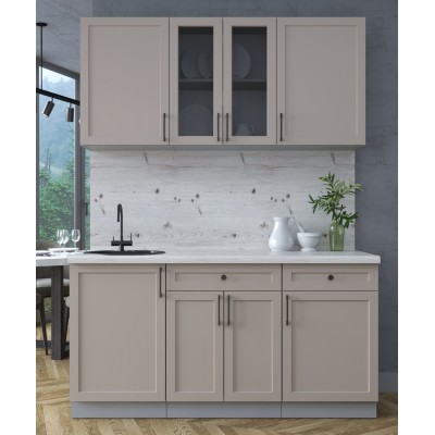 Готовая кухня Тренд Soft-touch 1,6А (Луна/Луна) фабрика Интерлиния Готовая кухня Тренд Soft-touch 1,6А (Луна/Луна) фабрика Интерлиния