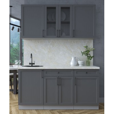 Готовая кухня Тренд Soft-touch 1,6А (Пепел/Пепел) фабрика Интерлиния Готовая кухня Тренд Soft-touch 1,6А (Пепел/Пепел) фабрика Интерлиния