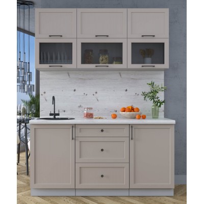 Готовая кухня Тренд Soft-touch 1,6Б (Луна/Луна) фабрика Интерлиния Готовая кухня Тренд Soft-touch 1,6Б (Луна/Луна) фабрика Интерлиния