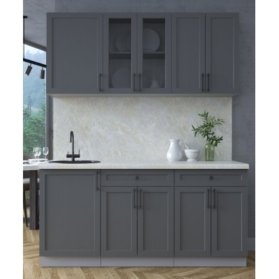 Готовая кухня Тренд Soft-touch 1,7А (Пепел/Пепел) фабрика Интерлиния Готовая кухня Тренд Soft-touch 1,7А (Пепел/Пепел) фабрика Интерлиния