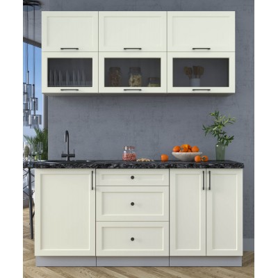 Готовая кухня Тренд Soft-touch 1,7Б (Белый/Белый) фабрика Интерлиния Готовая кухня Тренд Soft-touch 1,7Б (Белый/Белый) фабрика Интерлиния