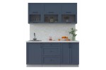 Готовая кухня Тренд Soft-touch 1,7Б (Индиго/Индиго) фабрика Интерлиния в Минске Готовая кухня Тренд Soft-touch 1,7Б (Индиго/Индиго) фабрика Интерлиния