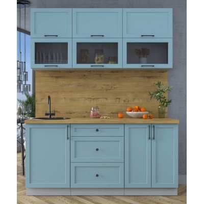 Готовая кухня Тренд Soft-touch 1,7Б (Океан/Океан) фабрика Интерлиния Готовая кухня Тренд Soft-touch 1,7Б (Океан/Океан) фабрика Интерлиния