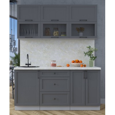Готовая кухня Тренд Soft-touch 1,7Б (Пепел/Пепел) фабрика Интерлиния Готовая кухня Тренд Soft-touch 1,7Б (Пепел/Пепел) фабрика Интерлиния